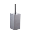 Brushed stainless steel square toilet brush